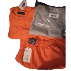 Men's Bundle of 3 Safety Shirt Short Special Ops Orange Size XL